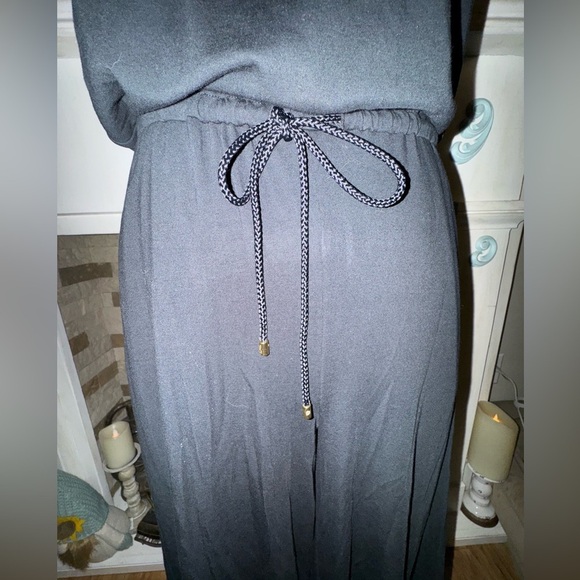 Lauren Ralph Lauren Wide Leg Cropped Stretchy Button Casual Jumpsuit Size S GUC - Picture 5 of 14